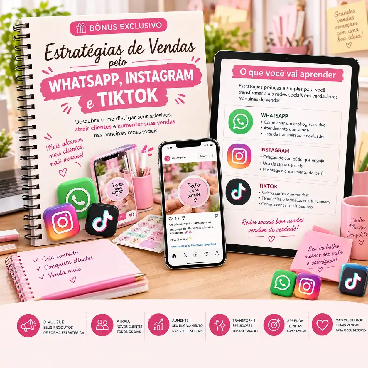 Bônus 5: Estratégias de Vendas pelo WhatsApp, Instagram e TikTok